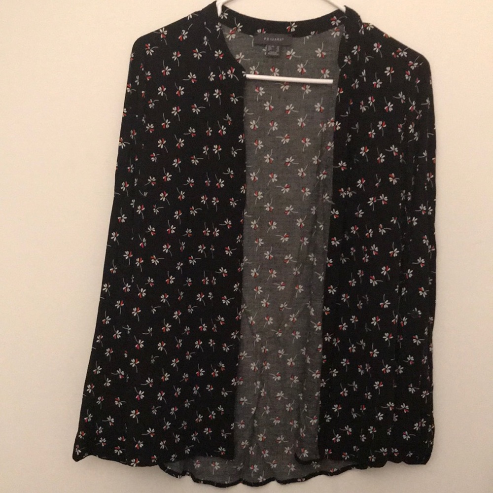 Primark Floral Black Top